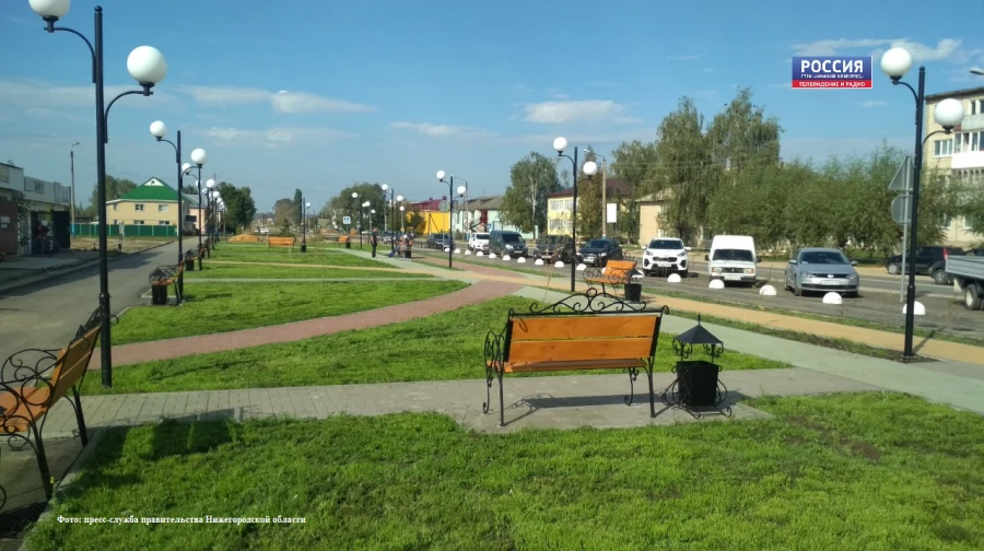Сквер на улице Ленина в поселке Вознесенское открылся после благоустройства