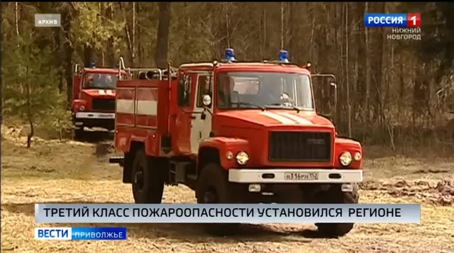 Третий класс пожарной опасности действует в городских лесах Нижнего Новгорода