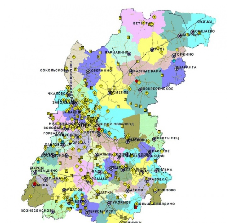 Карта нижегородец нижегородской области