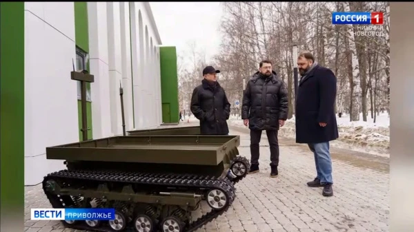 Две беспилотные гусеничные платформы «Молот» передали из Нижегородской области на СВО