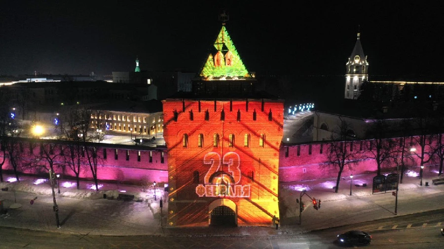 Нижегородский кремль сегодня украсит праздничная подсветка 