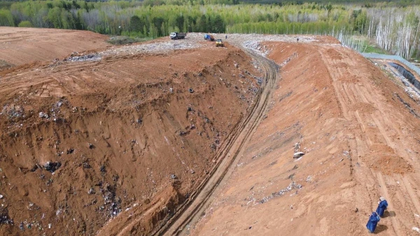 Пожар на мусорном полигоне в Городецком округе полностью потушен