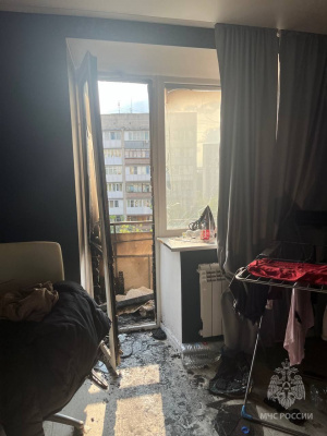  Нижегородский студент спалил балкон квартиры, выбросив окурок 