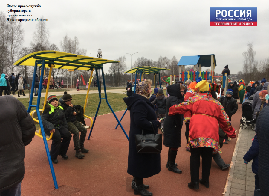 Хохломские матрешки, скейт-парк, детская и спортивные площадки появились в Семенове