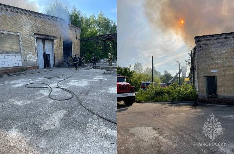 Пожар на заводе «Красная Этна» произошел сегодня утром в Нижнем Новгороде