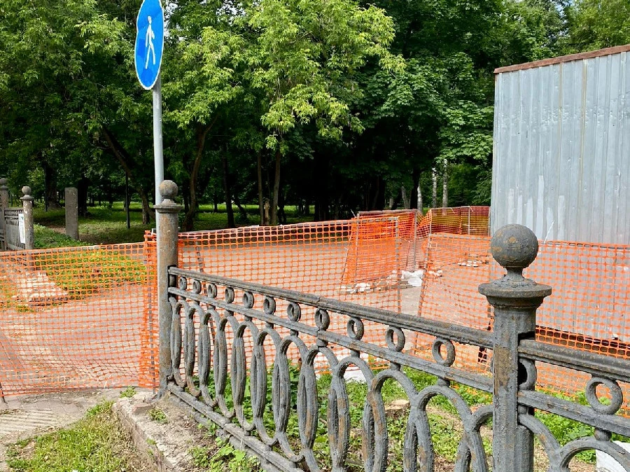 Масштабное благоустройство началось в парке Кулибина в Нижнем Новгороде
