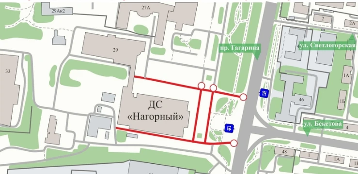 Движение транспорта ограничат в районе Дворца спорта в Нижнем Новгороде 14 и 16 октября