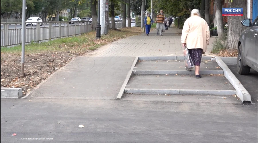 Новый тротуар сделали на улице Горловской по обращению нижегородцев