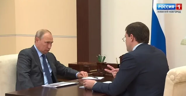 Владимир Путин 3 мая проведет встречу с губернатором Нижегородской области Глебом Никитиным