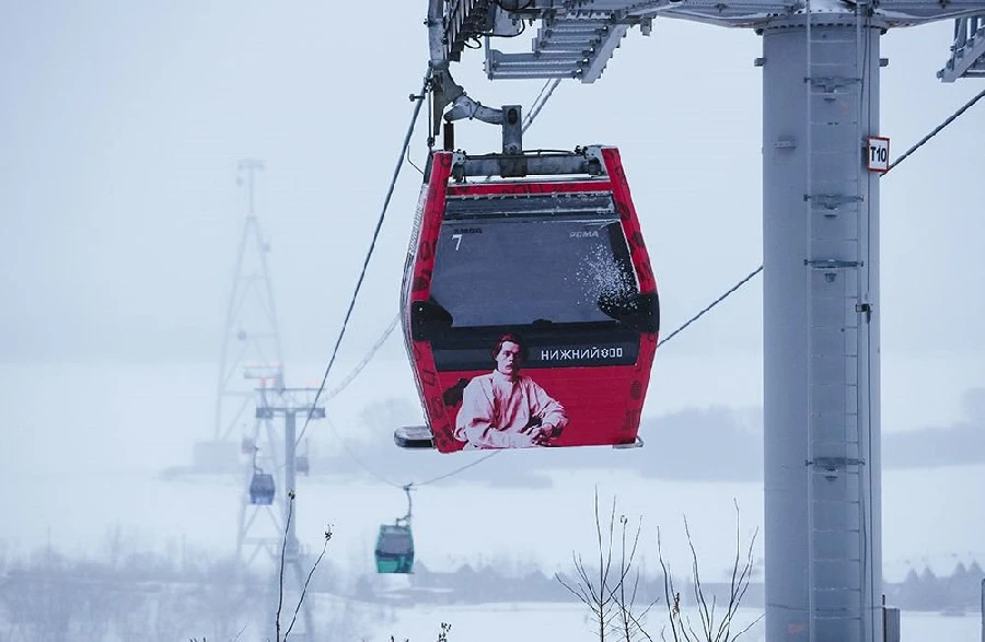 Канатная дорога нижний новгород рисунок