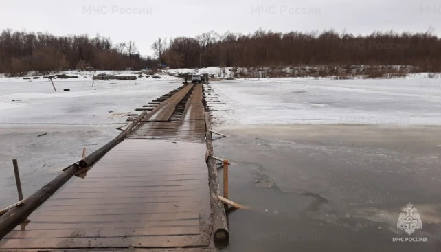 Ледовую переправу закрыли на границе Нижегородской области и Республики Чувашия