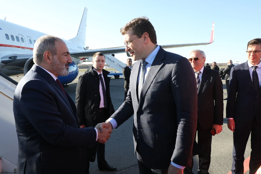 Премьер-министр Армении Пашинян прибыл в Нижний Новгород