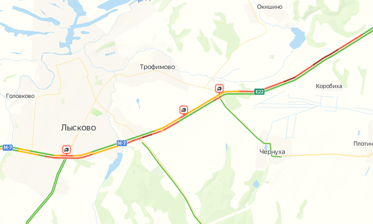 Пробки м7 волга. Автодорога м7 Нижний Новгород Лысково на карте. Карта трассы м7 Волга. Трасса м7 Волга на карте Нижнего Новгорода. М7 трасса м7 н, Новгород Гороховец.