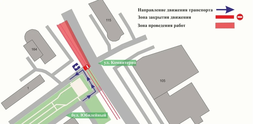 Участок бульвара Юбилейного закроют в Нижнем Новгороде на неделю с 29 января