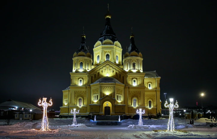 Рождественское богослужение состоится в кафедральном соборе Александра Невского в Нижнем Новгороде