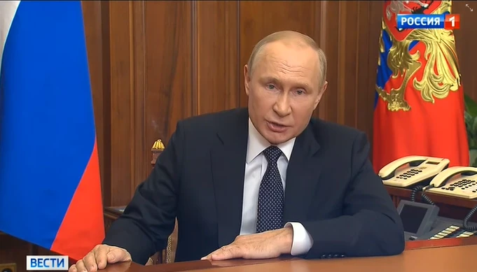 Владимир Путин объявил частичную мобилизацию в Российской Федерации