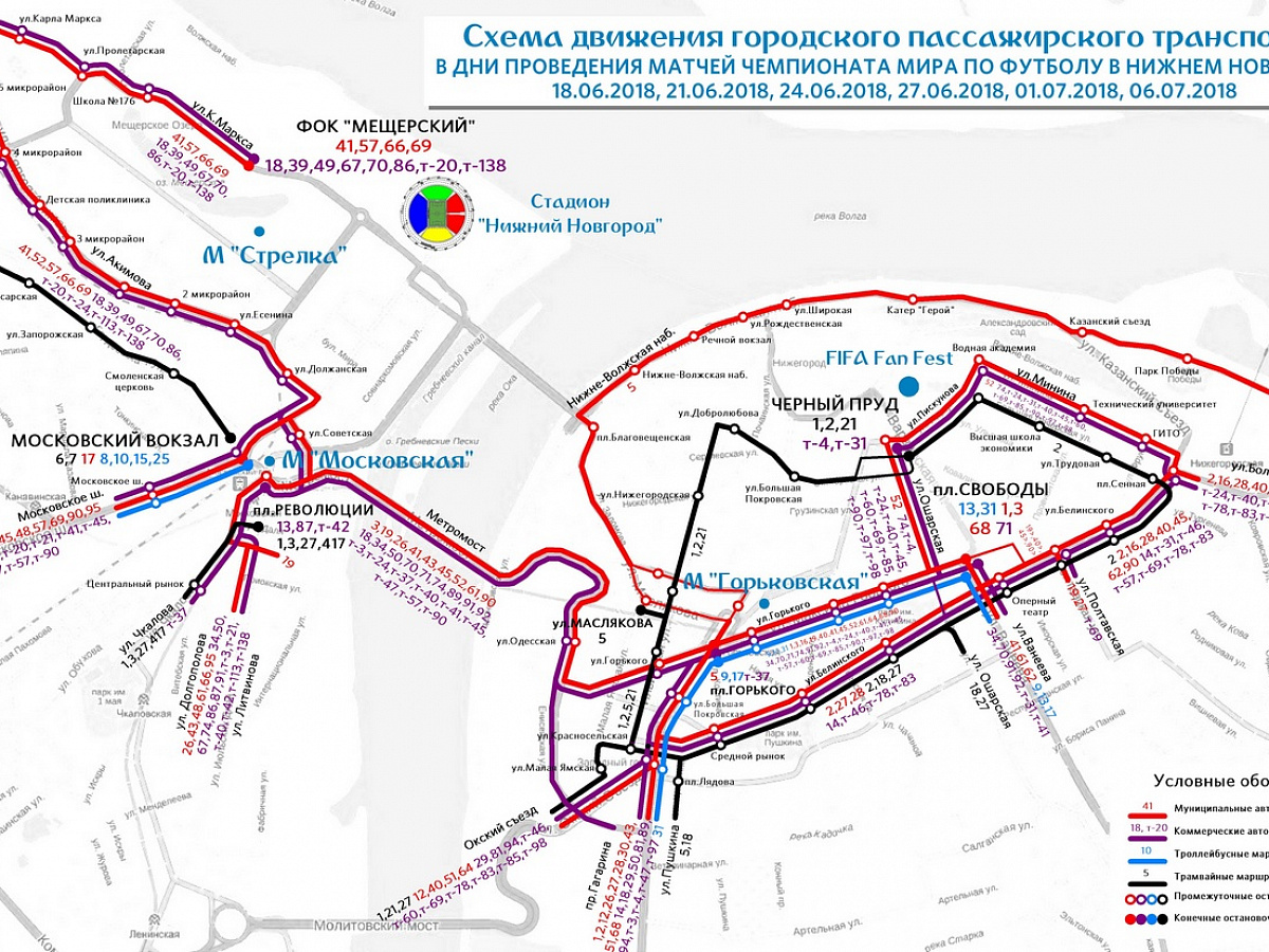 Карта автобус нижний новгород