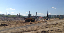 Строительство футбольного стадиона в Нижнем Новгороде идет по плану